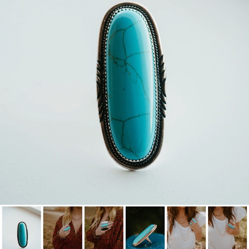Turquoise Silver Women's Ring